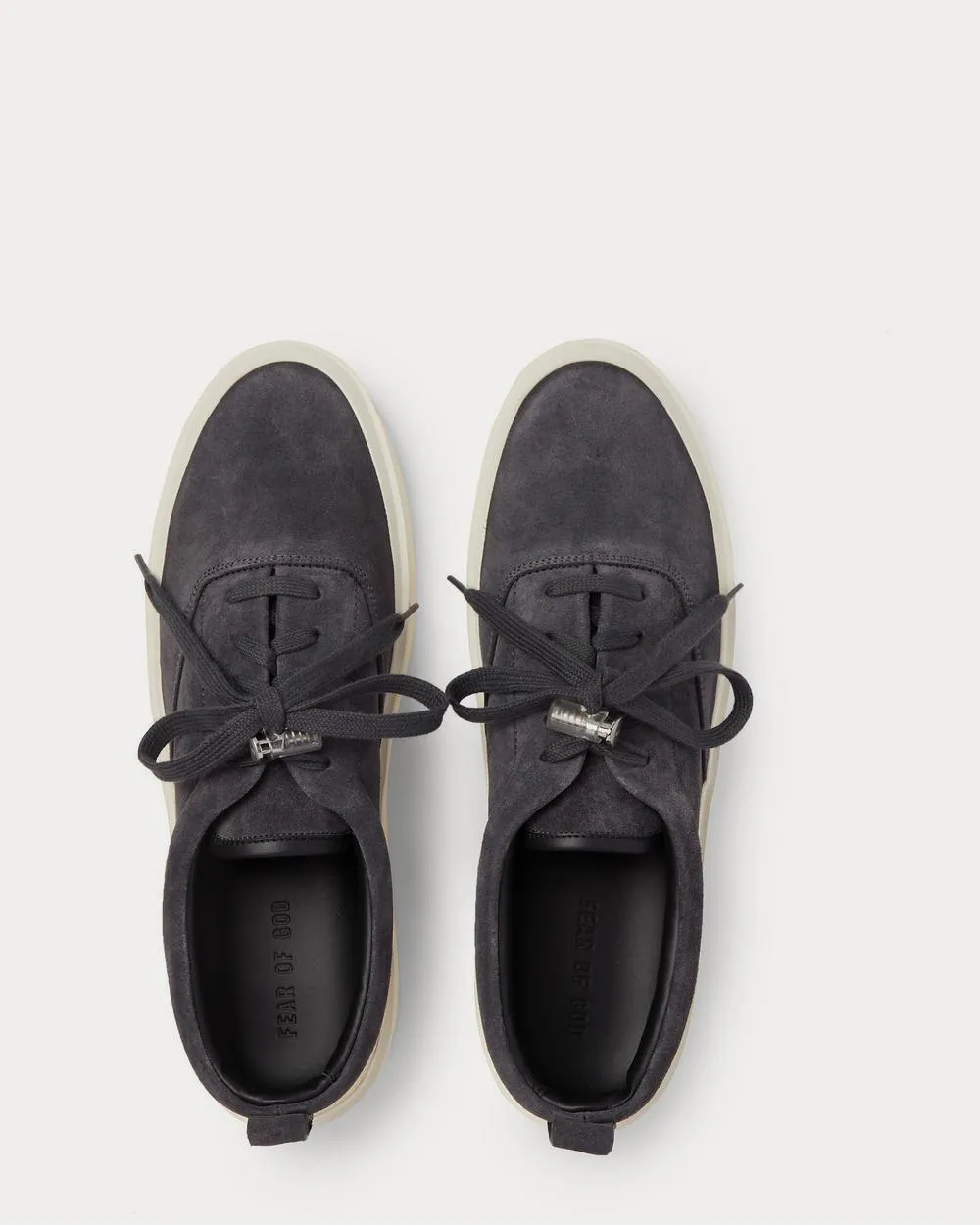 101 Leather-Trimmed Suede  Navy low top sneakers