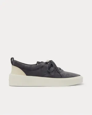 101 Leather-Trimmed Suede  Navy low top sneakers