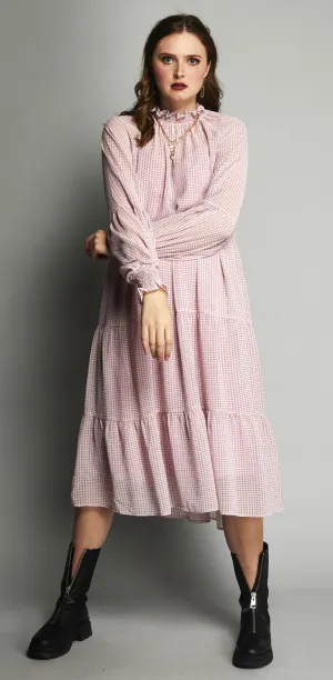 2080 -Wendy Dress - Heather Check