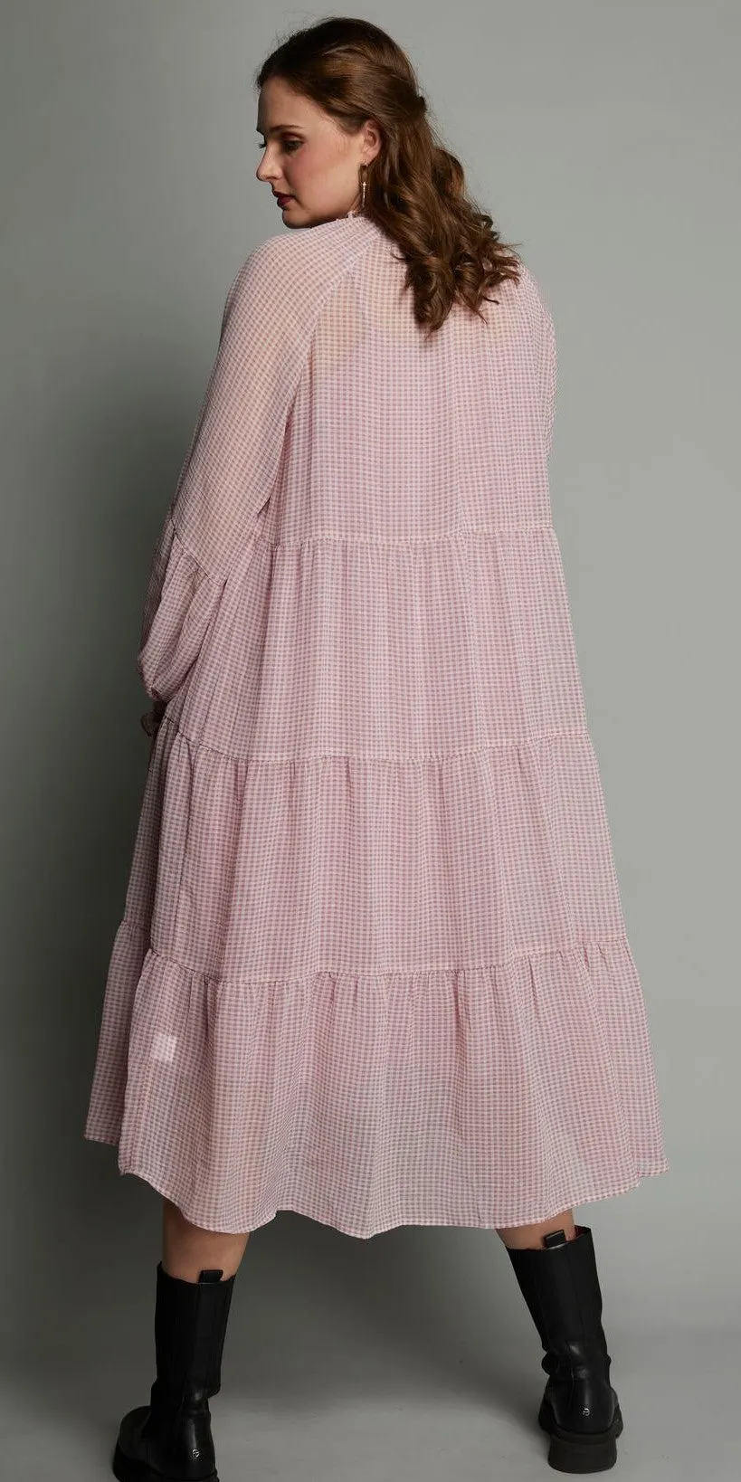 2080 -Wendy Dress - Heather Check