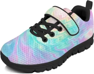 Boys'Skateboarding Shoes,Non-Slip Flat Tennis Shoes Children's Lightweight Strap Sneakers for Travel Jogging