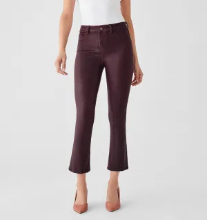 BRIDGET CROP BOOT PLUM BERRY COATED