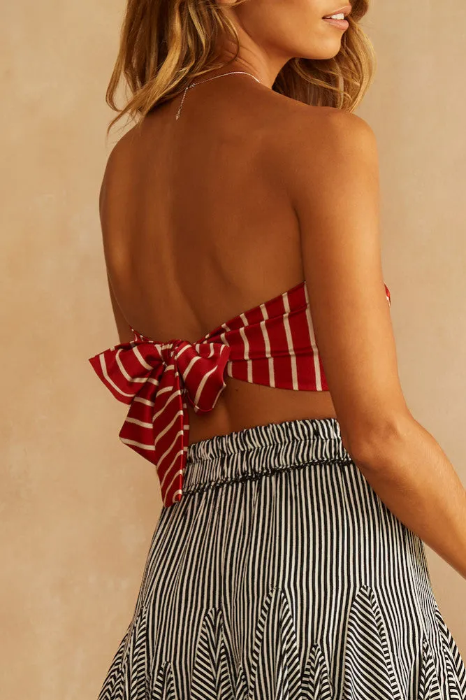 Chelsea Hotel Crop Top Red