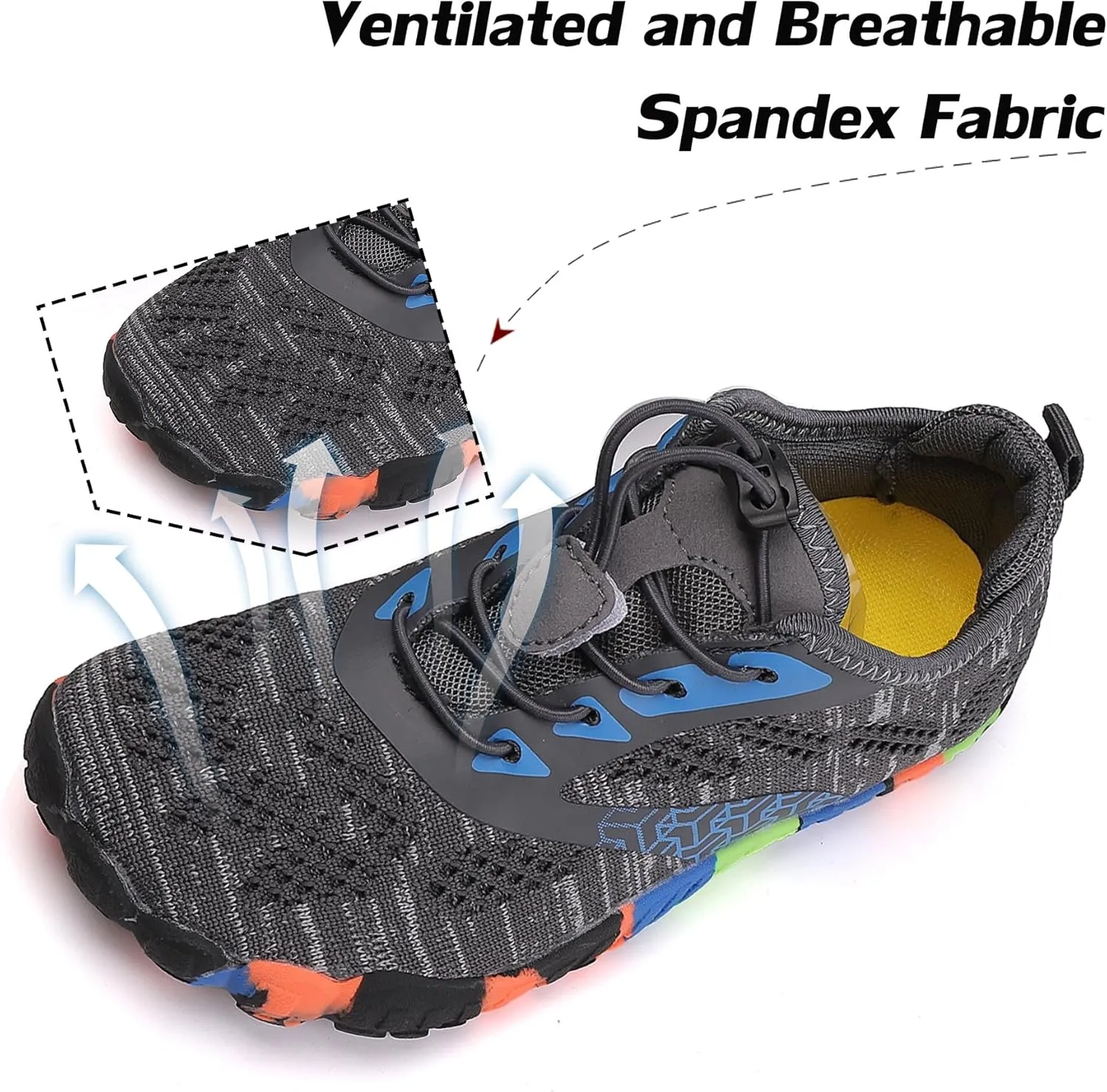 DimaiGlobal Kids Barefoot Shoes Boys Trail Running Shoes Girls Running Shoes Sneakers Athletic Tennis Shoes Toddler Little Kid Big Kid