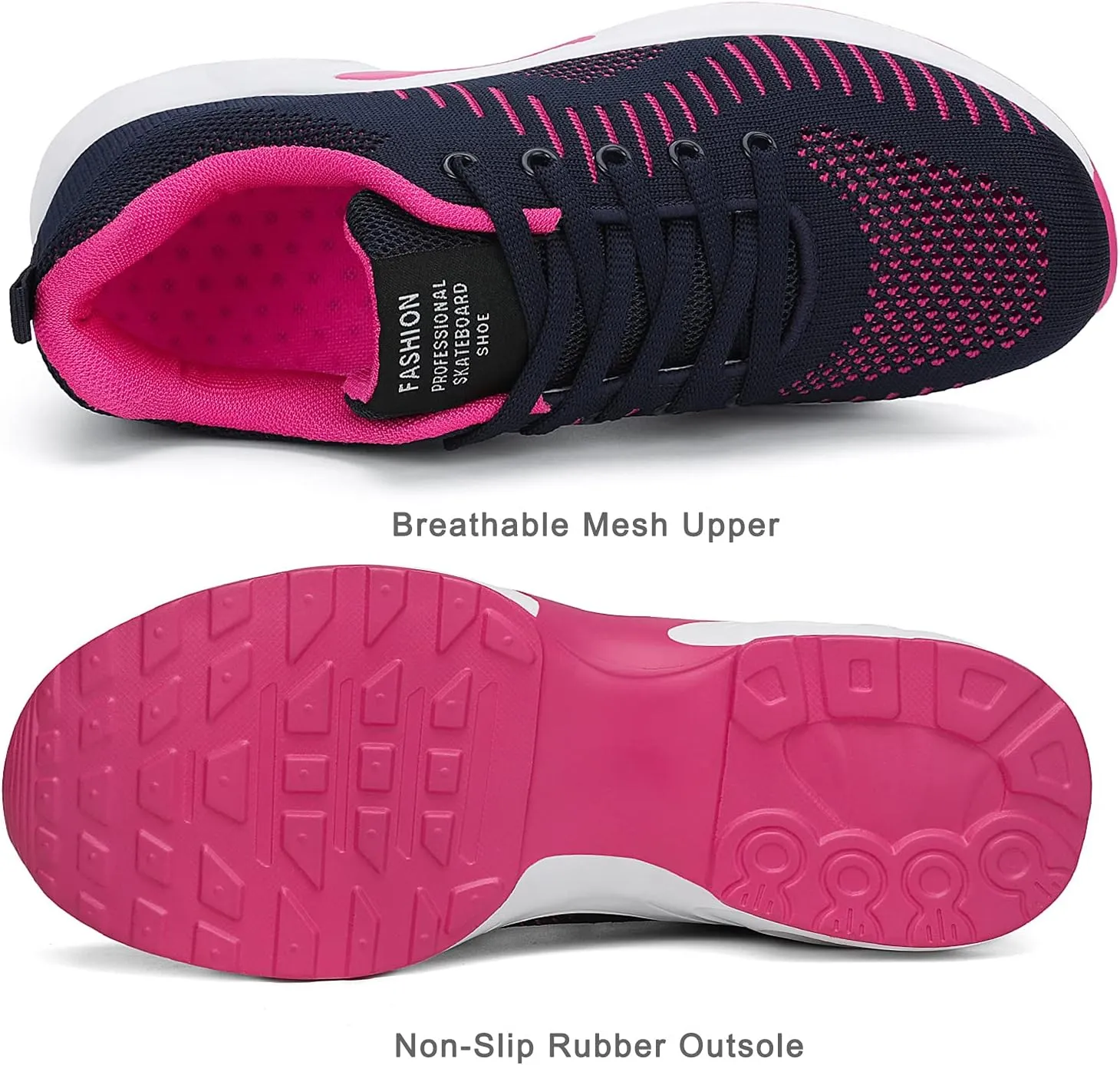 FLARUT Running Shoes Womens Lightweight Fashion Sport Sneakers Casual Walking Athletic Non Slip
