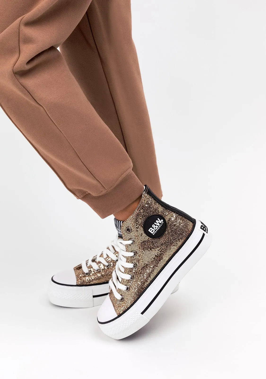 Girl's Brown Basic Joggers
