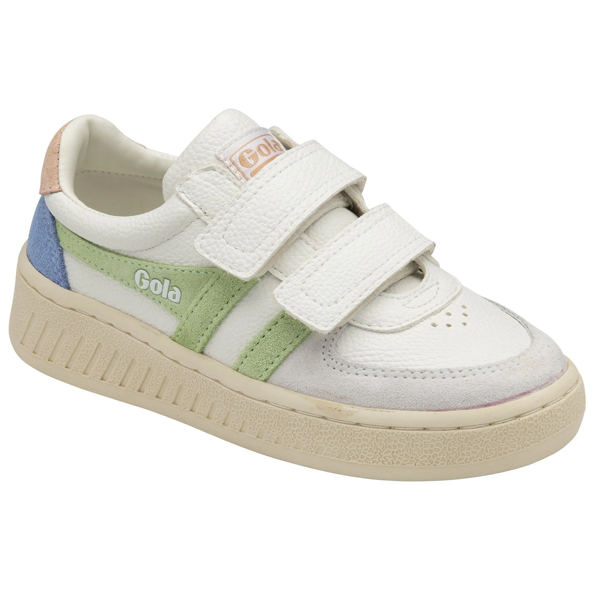 Grandslam Trident Sneaker (White   Patina Green   Pearl Pink)