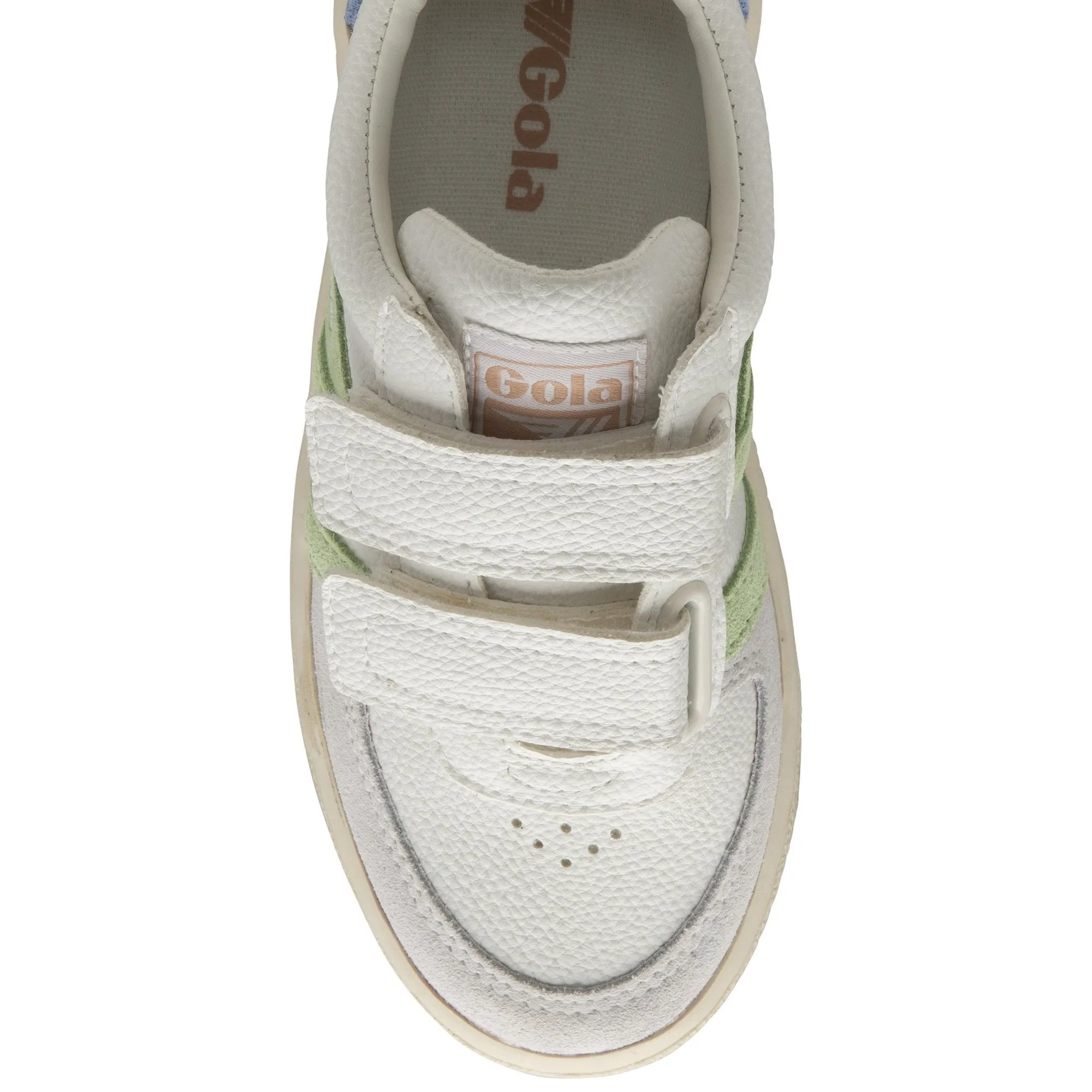 Grandslam Trident Sneaker (White   Patina Green   Pearl Pink)