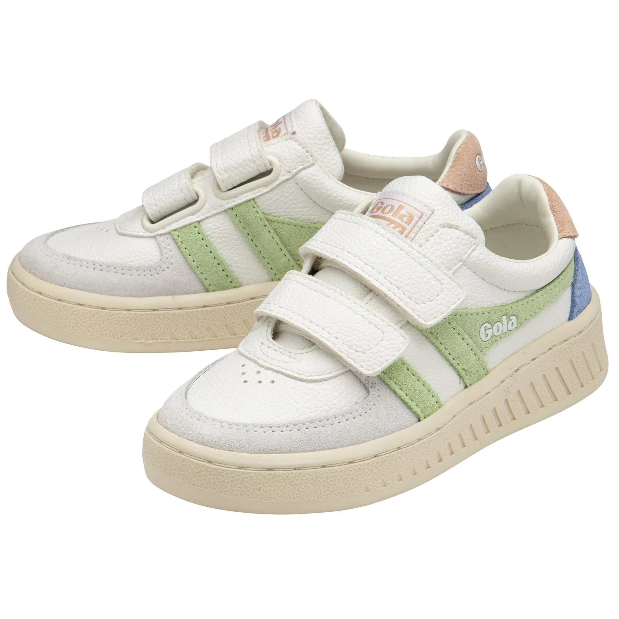 Grandslam Trident Sneaker (White   Patina Green   Pearl Pink)