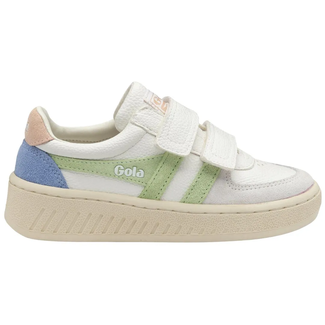 Grandslam Trident Sneaker (White   Patina Green   Pearl Pink)