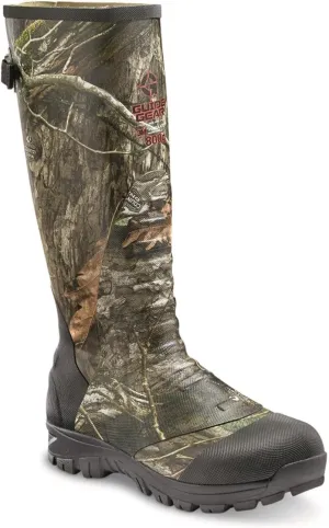 Guide Gear Mens Waterproof Hunting Boots Insulated Rubber Rain Ankle Fit Boots, 800-gram Mossy Oak Country DNA 11D (Medium)