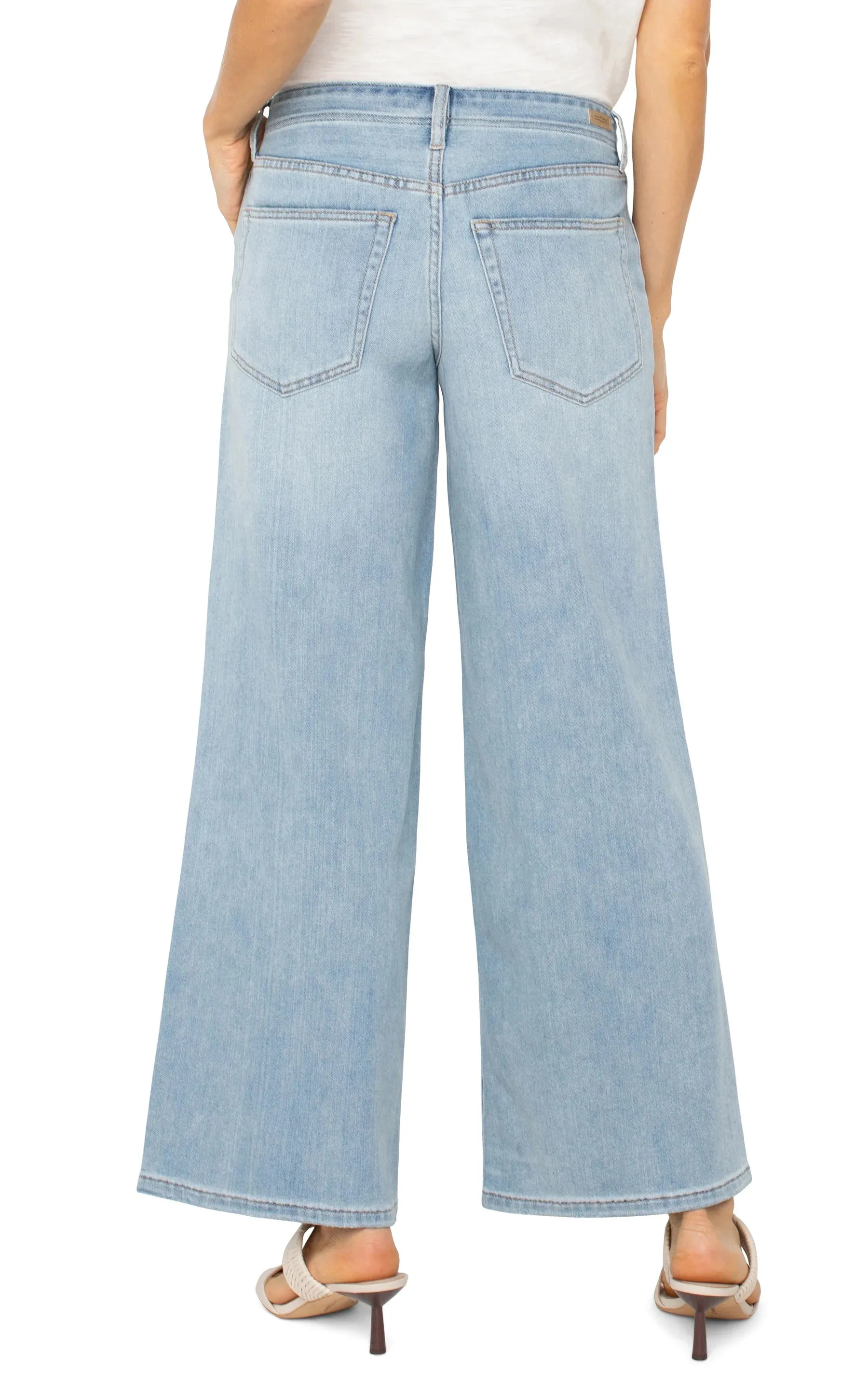 Liverpool Women's Relaxed Loose Fit Wide Leg Jeans - Las Virgenes