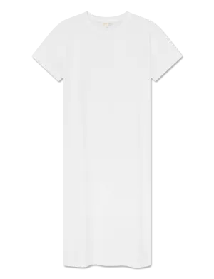 Maya T-shirt Dress - WHITE