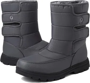 Mens Snow Boots Womens Winter Boots Waterproof Fur Lined Warm Lightweight Ankle Boots High Top Slip On Anti-Slip Casual Outdoor Shoes Booties