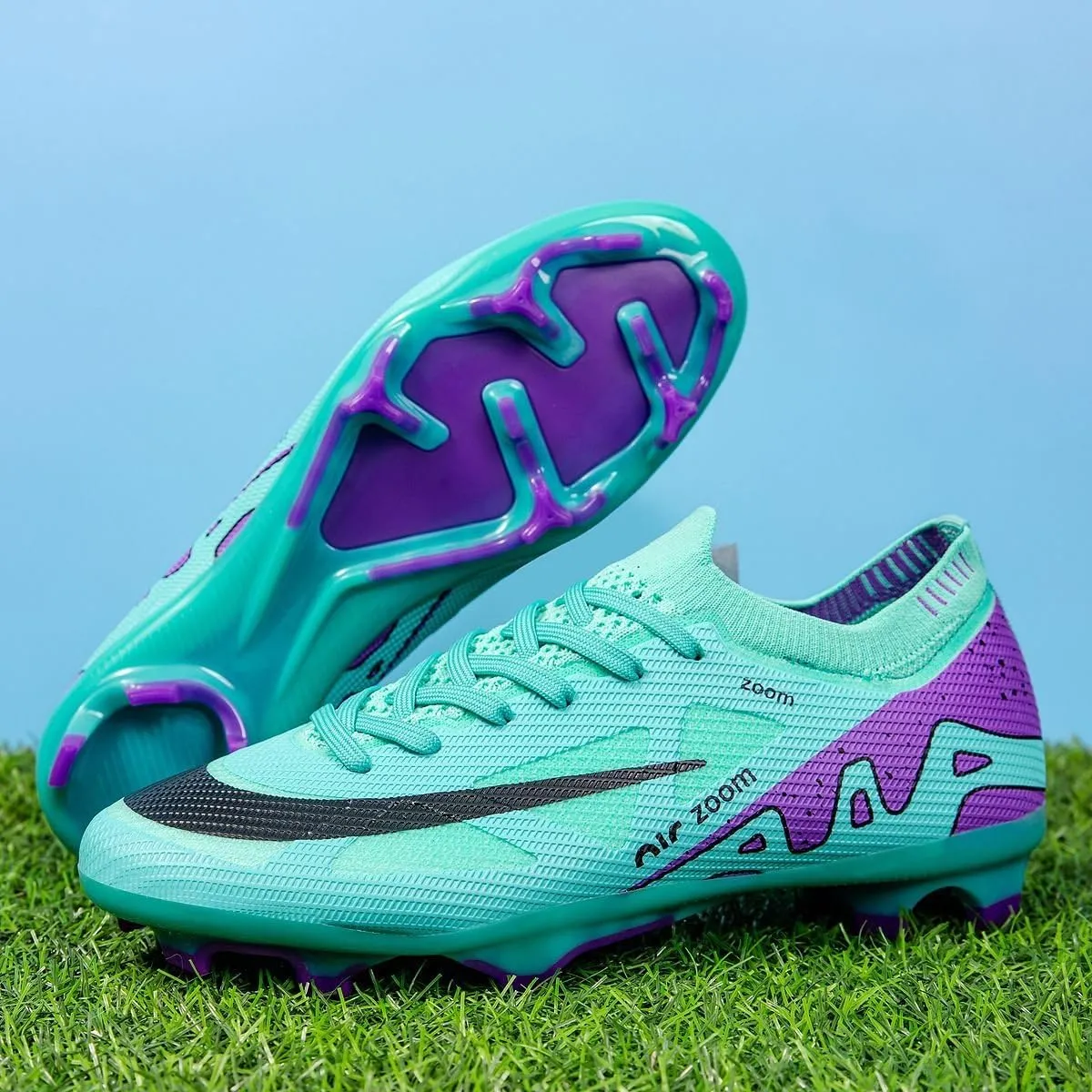 Men's Soccer Cleats Shoes Football Cleats Shoes Training Athletic Women Professional Sneaker Outdoor for AG/FG