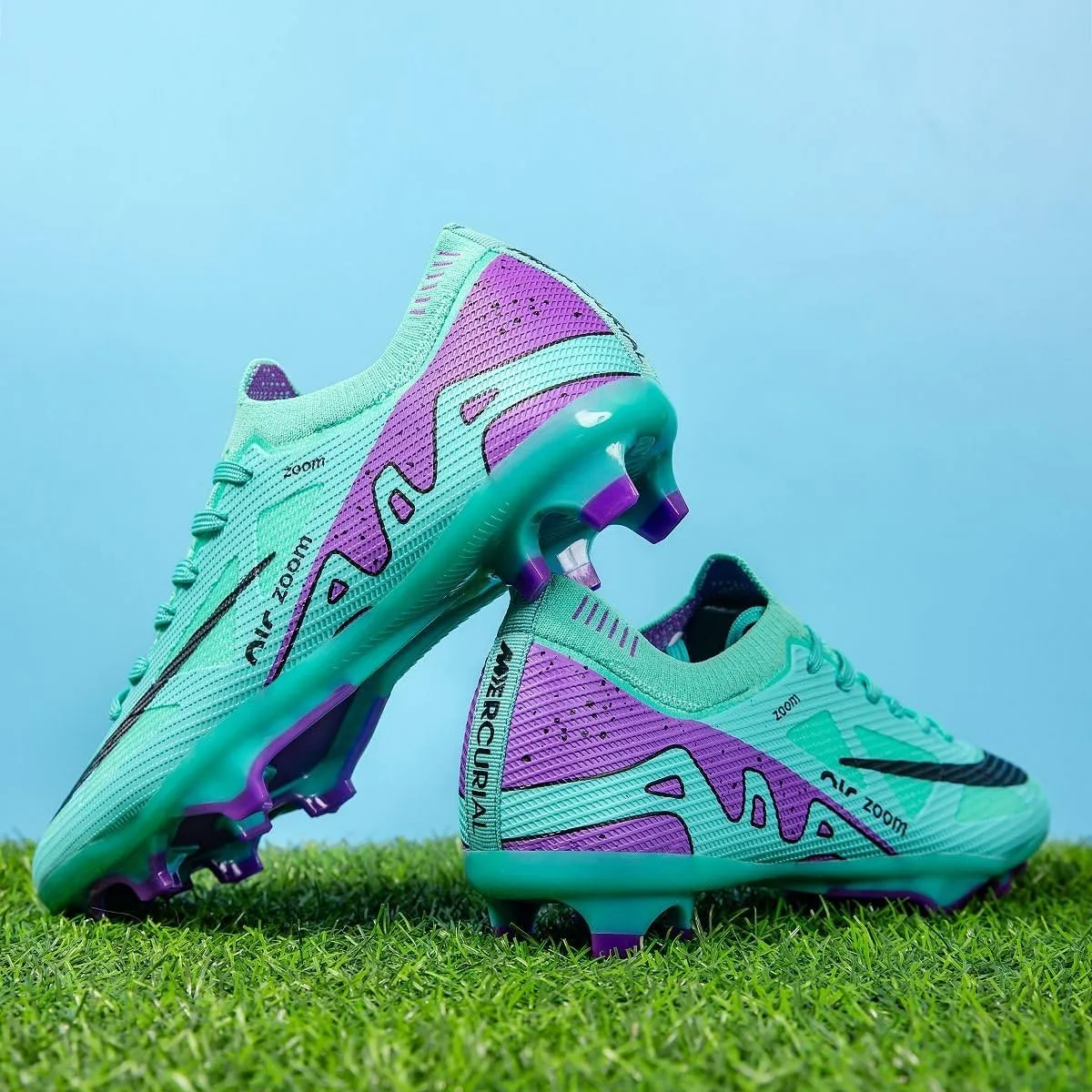 Men's Soccer Cleats Shoes Football Cleats Shoes Training Athletic Women Professional Sneaker Outdoor for AG/FG