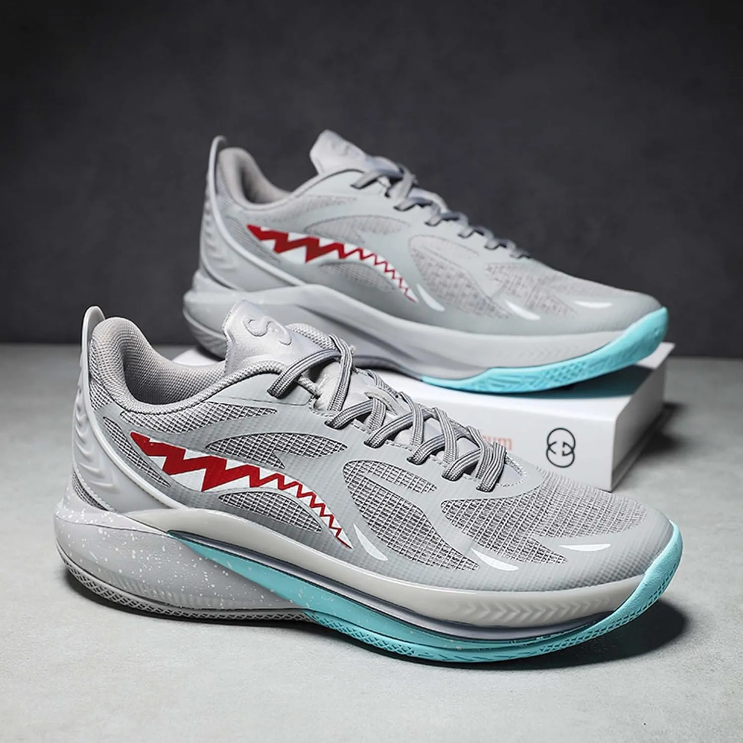 Men's Women's Basketball Shoes Lightweight Fashion Non-Slip Breathable Sneaker