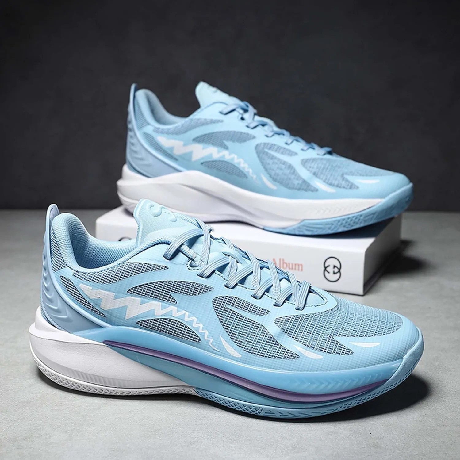 Men's Women's Basketball Shoes Lightweight Fashion Non-Slip Breathable Sneaker