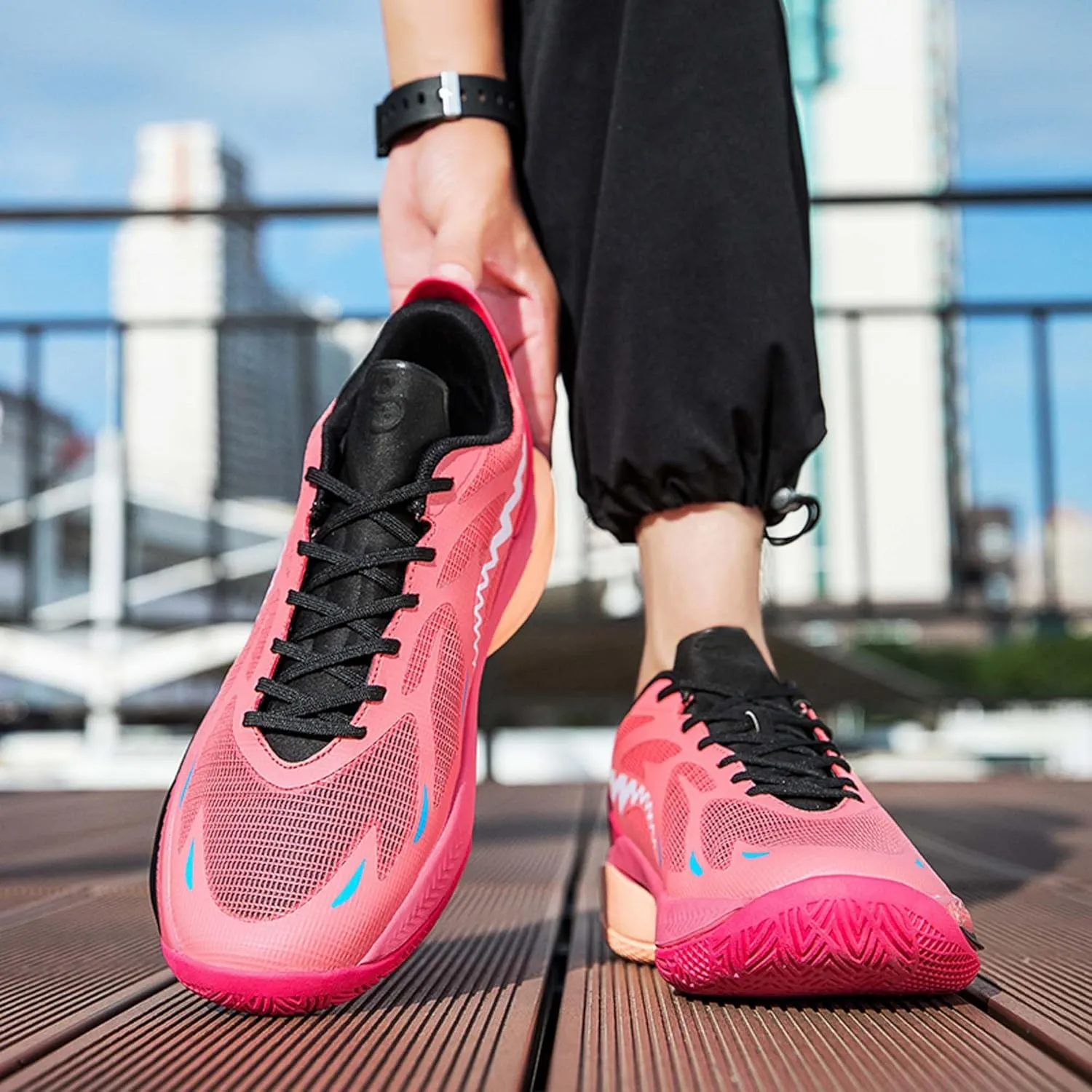 Men's Women's Basketball Shoes Lightweight Fashion Non-Slip Breathable Sneaker