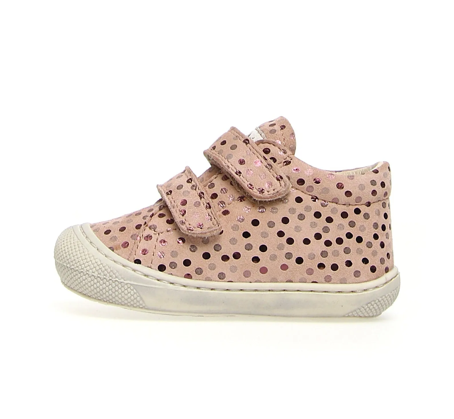 Naturino Girl's Cocoon Vl Nappa Sh.Pois Sneakers - Rose