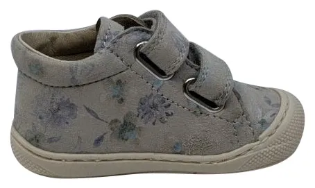 Naturino Girl's Cocoon Vl Vel.Fleurs Sneakers, Grigio