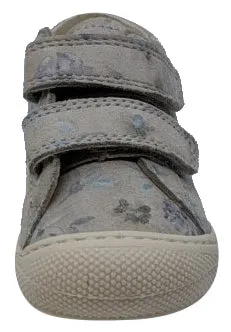 Naturino Girl's Cocoon Vl Vel.Fleurs Sneakers, Grigio
