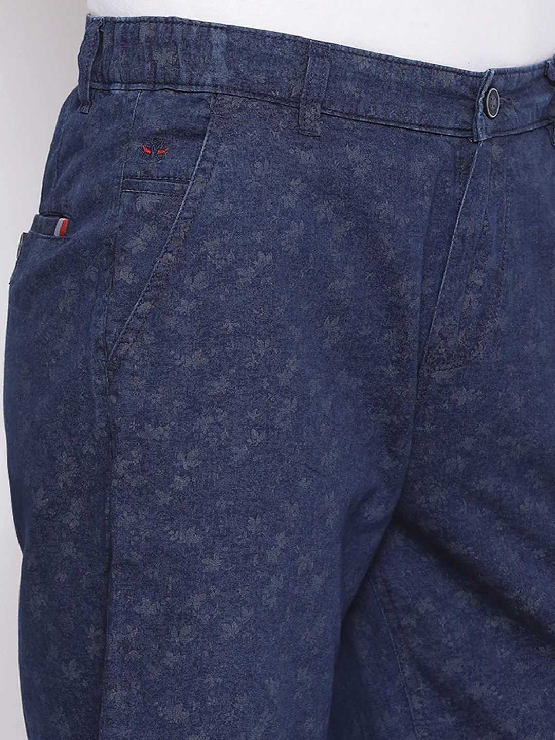 Navy Blue Printed shorts