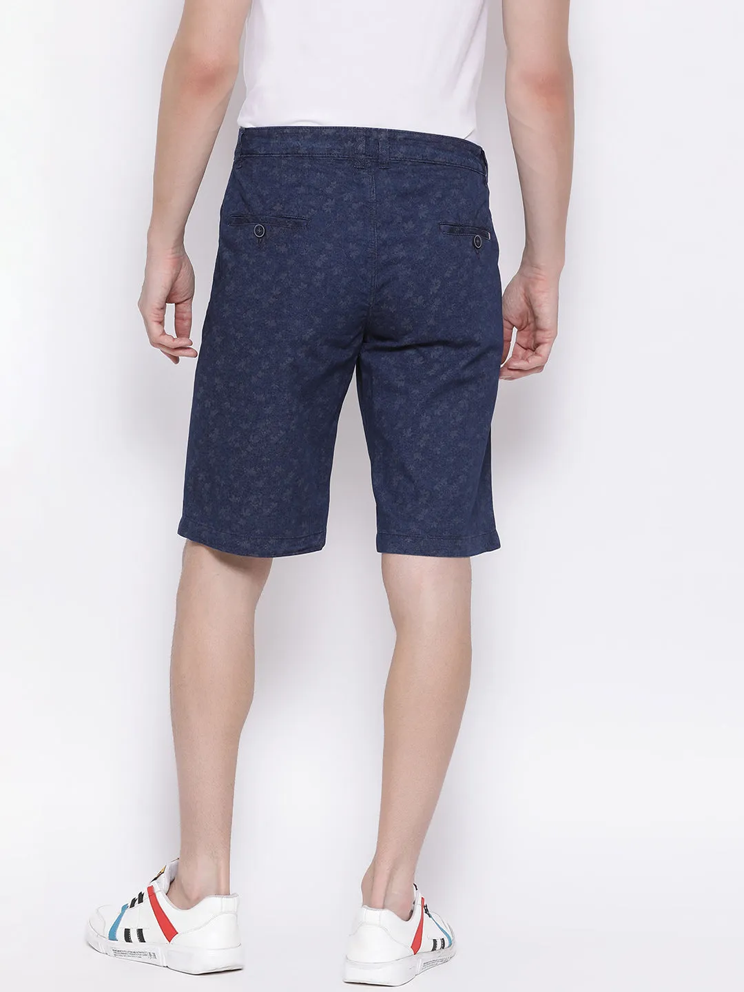Navy Blue Printed shorts