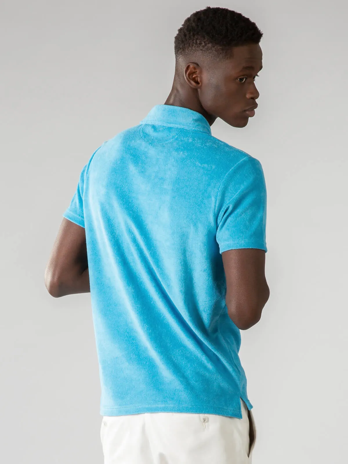 Ocean Terry Towelling Polo Shirt