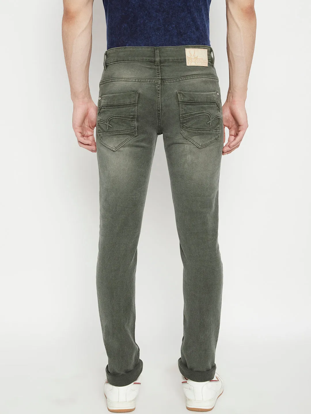 Olive Slim Fit Jeans