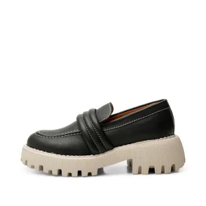 Posey loafer leather - BLACK CONTRAST Posey loafer leather - BLACK CONTRAST