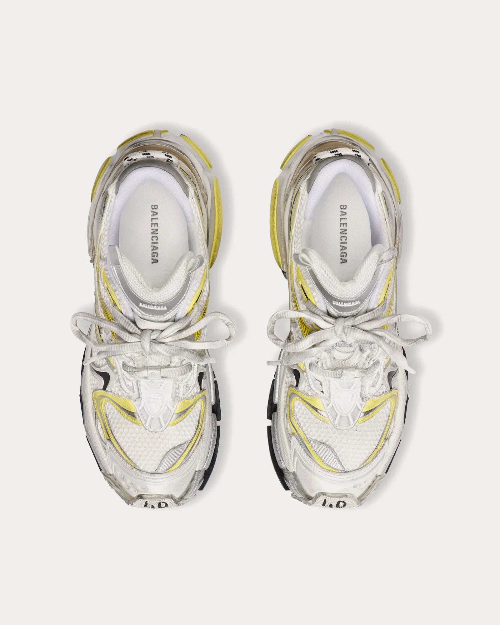 Runner 2.0 Mesh & Polyurethane White / Yellow / Black Low Top Sneakers