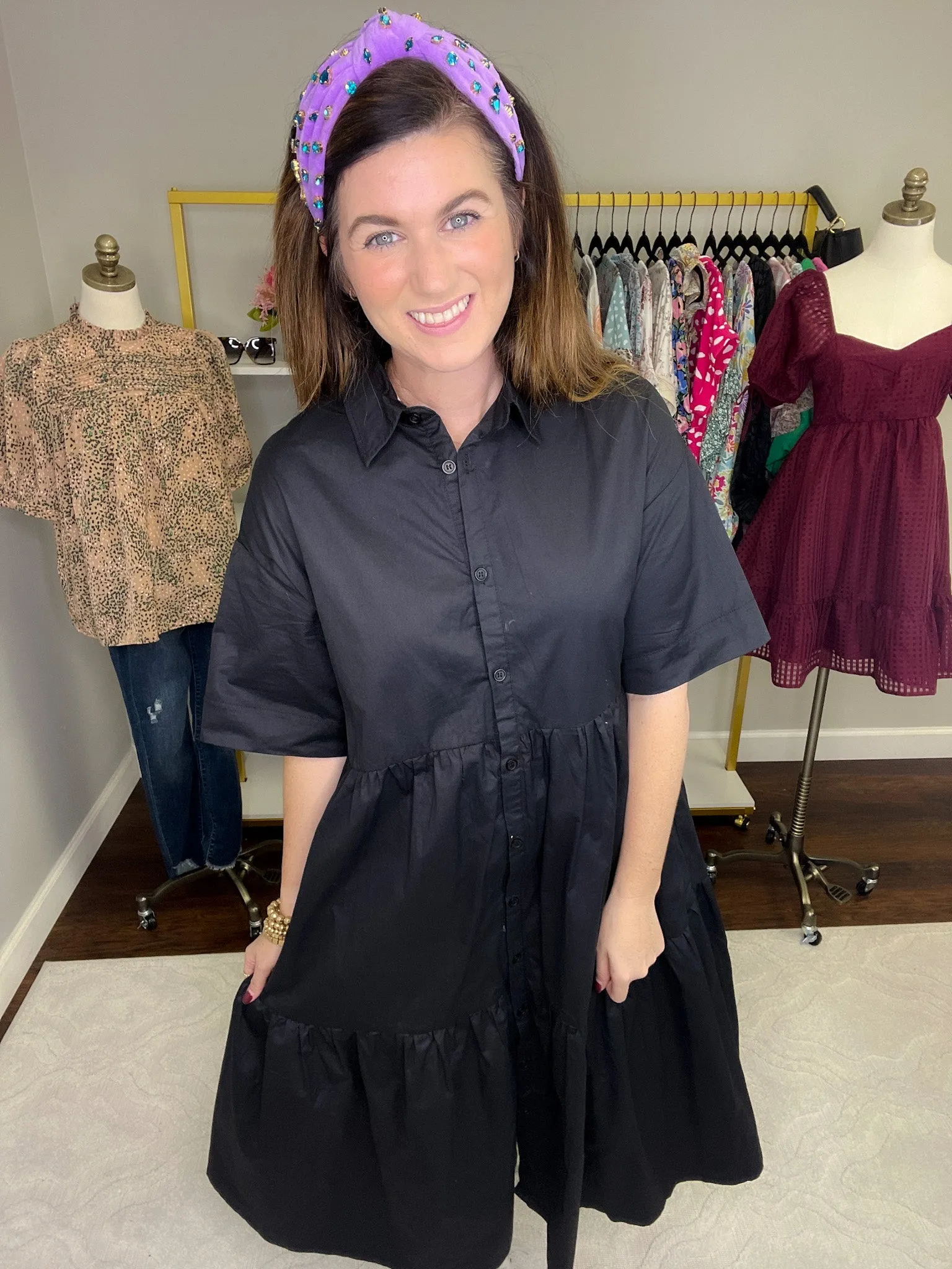 SALE! Maeve Shirt Midi Dress
