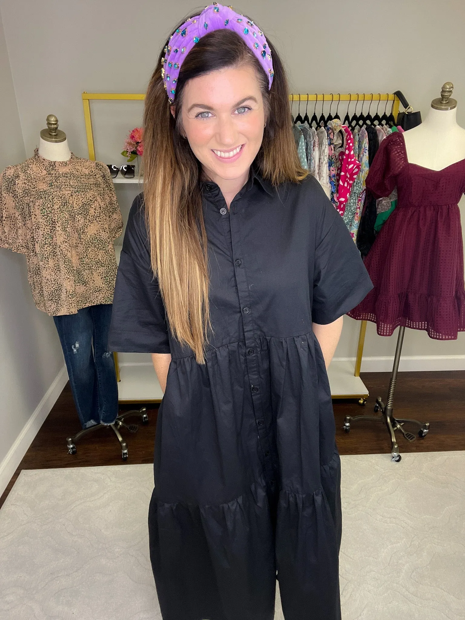 SALE! Maeve Shirt Midi Dress