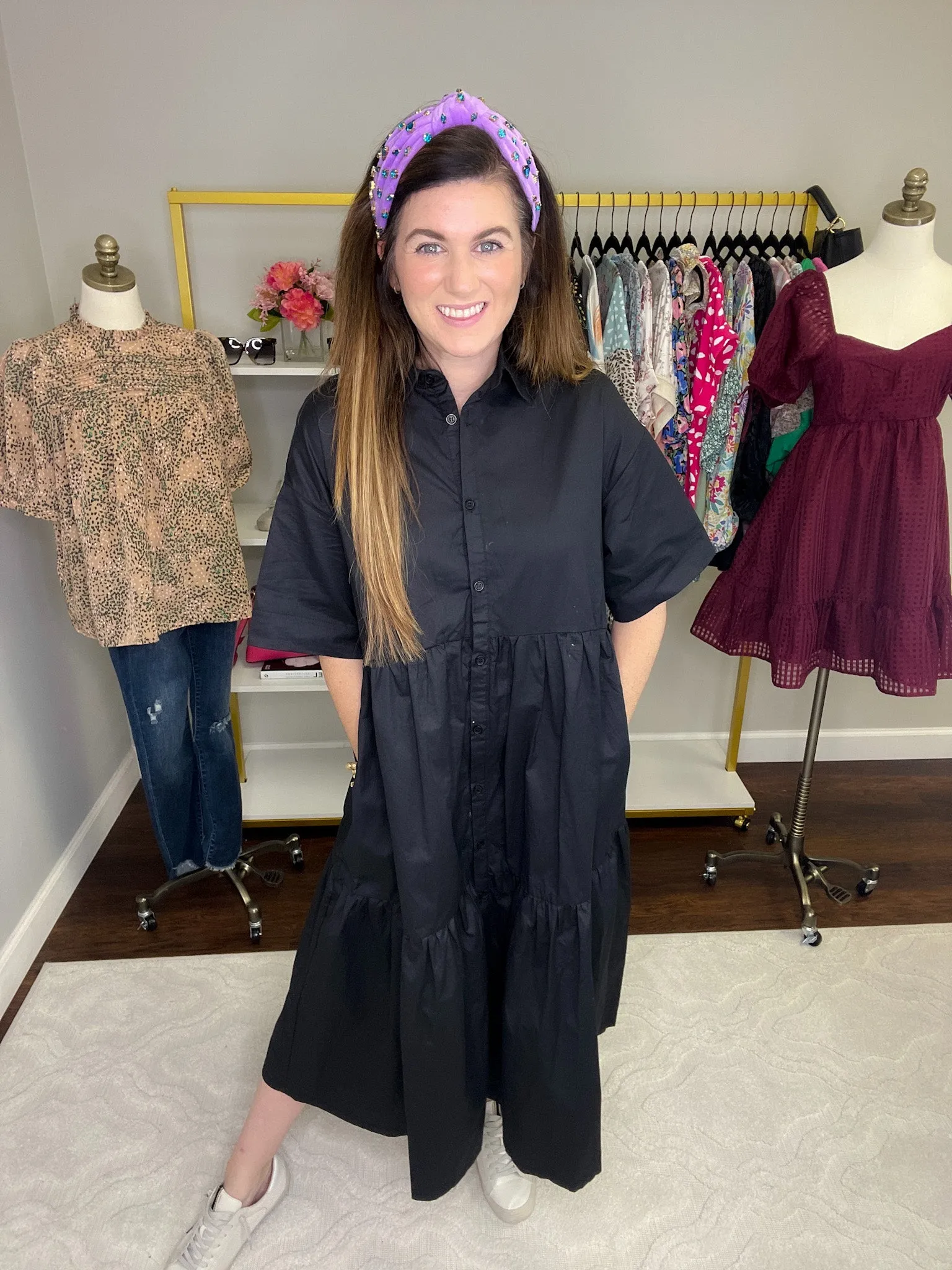 SALE! Maeve Shirt Midi Dress