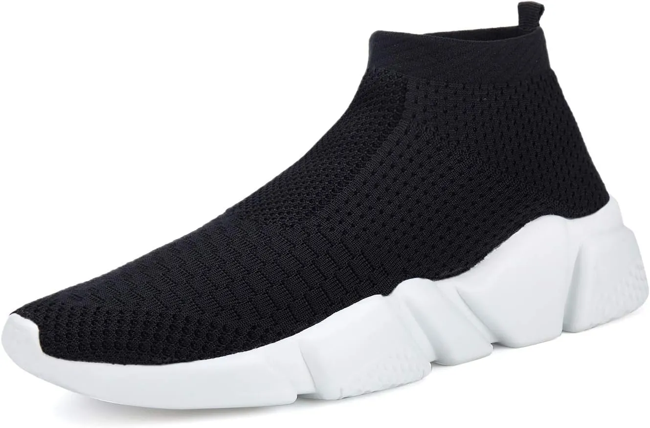 Santiro Women Slip on Sneakers Lightweight Knit Walking Casual Running Athletic Shoes