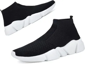 Santiro Women Slip on Sneakers Lightweight Knit Walking Casual Running Athletic Shoes