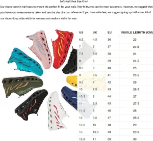 Softsfeel Women's Relieve Foot Pain Perfect Walking Shoes - Orthopedic Sneakers for Women and Man Slip on Running Shoes