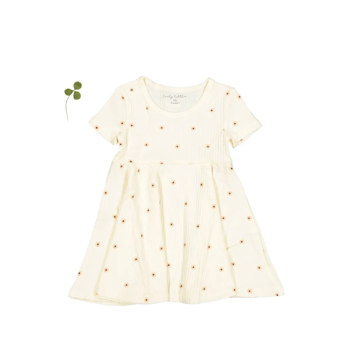 The Printed Short Sleeve Dress - Butter Flower