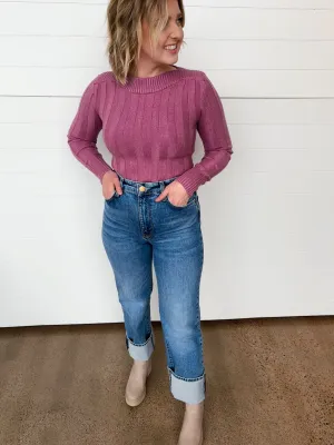 The Sienna High Rise Wide Leg Jeans - Decisive Wash