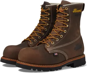 Thorogood Men's American Heritage 8" Waterproof Safety Toe Hiking Shoes/Boots