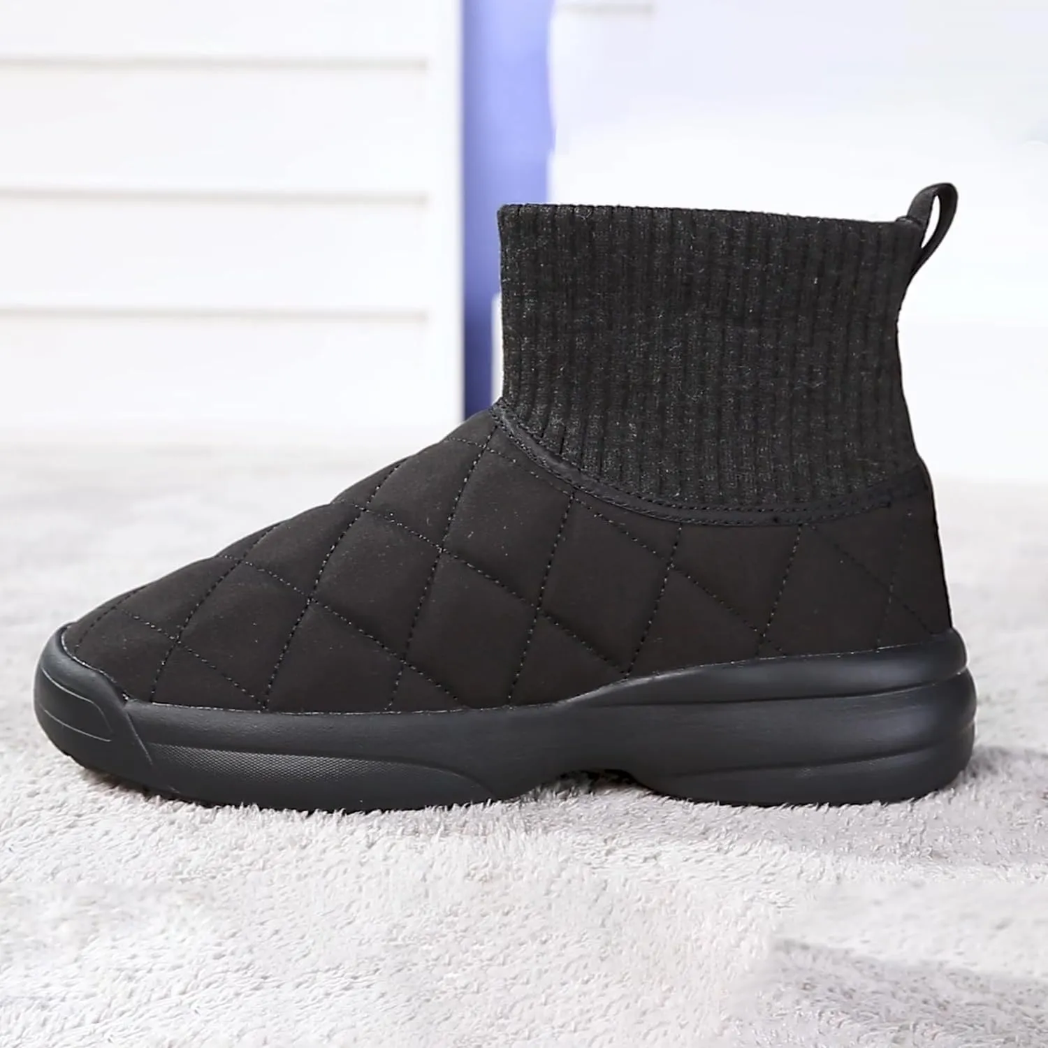 ulogu Snow Boots for Men WomenInsulated Waterproof Fur Lined BootiesNon Slip Lightweight Winter Shoes