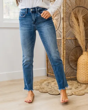 Vervet Este Fray Hem Straight Jeans