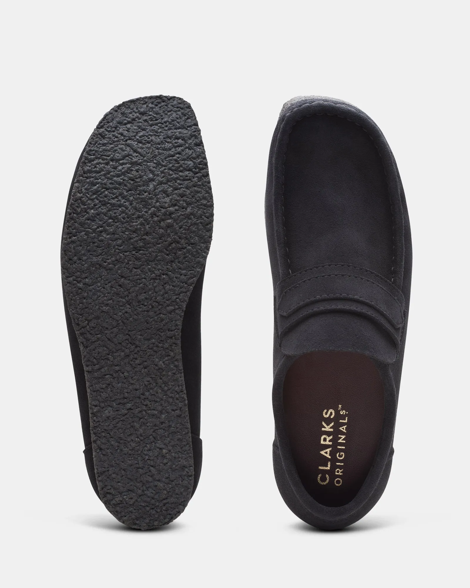 Wallabee Loafer (m) Black Suede