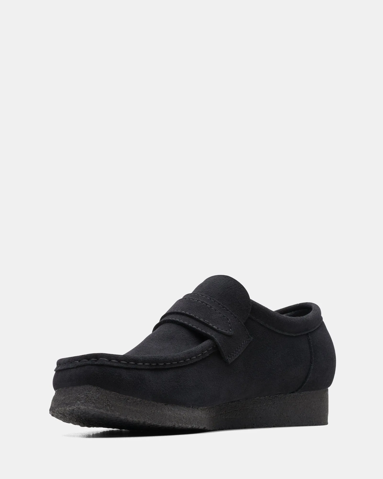 Wallabee Loafer (m) Black Suede