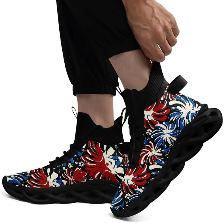 Wide Toe Mid-top Boots for Women Mesh Slip On Fashion Walking Shoes Lightweight Lace-up Workout Sneakers Anti-skid