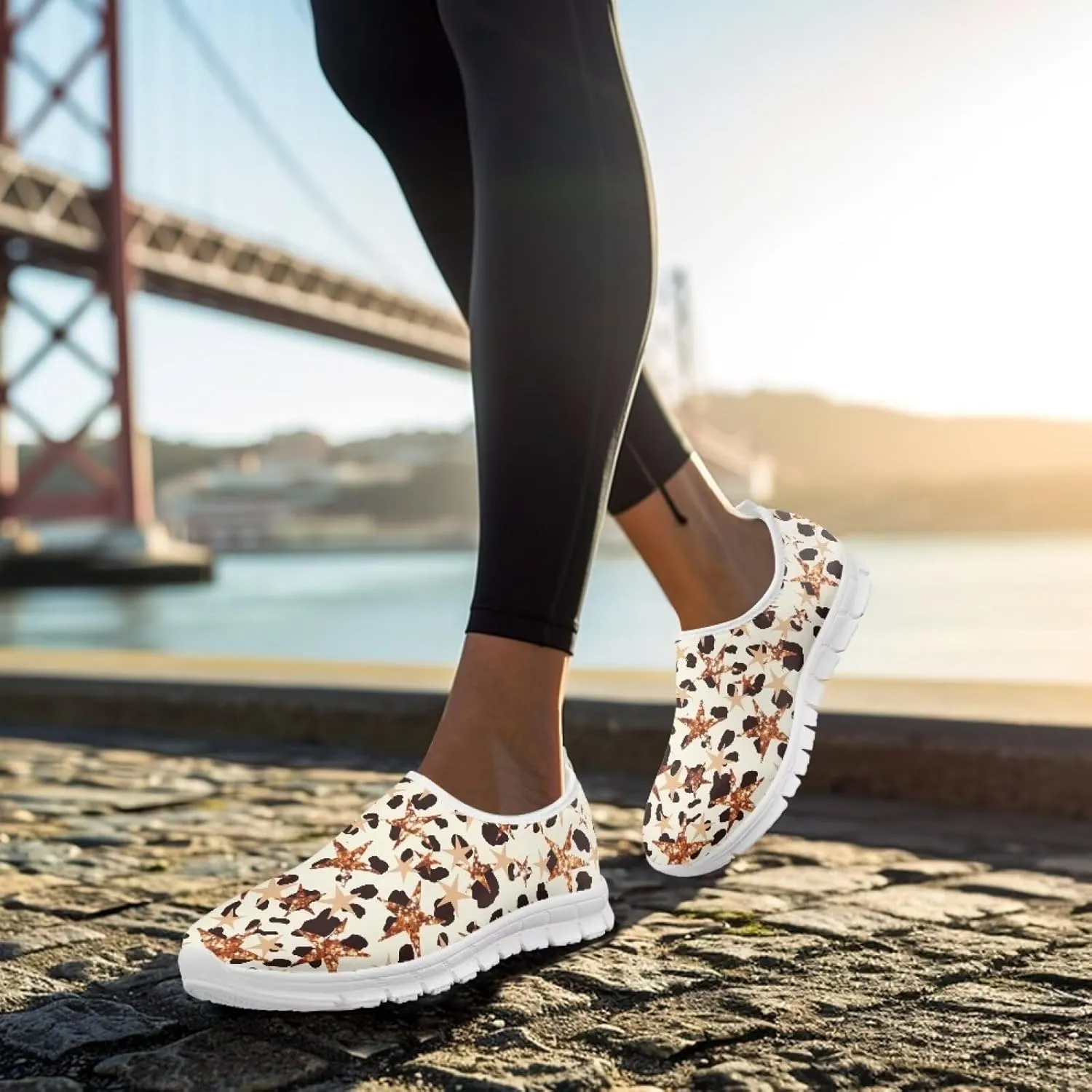 Women's Sneakers Soft Casual Low-Top Tennis Workout Sneakers Hands Free Breathable Yoga Exercise Walking Shoes for Women US 5.5-11.5