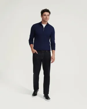 Zip Neck Merino Wool Knit